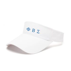 Phi beta sigma visor with greek letters